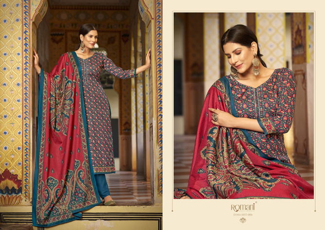 Romani Soneri Winter Wear Pashmina Dress Material Catalog
